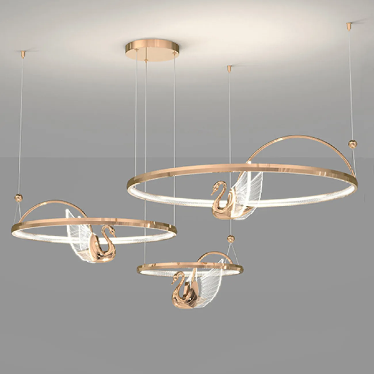 Подвесная люстра BIRDIE LUX 1R Rose Gold от ImperiumLoft