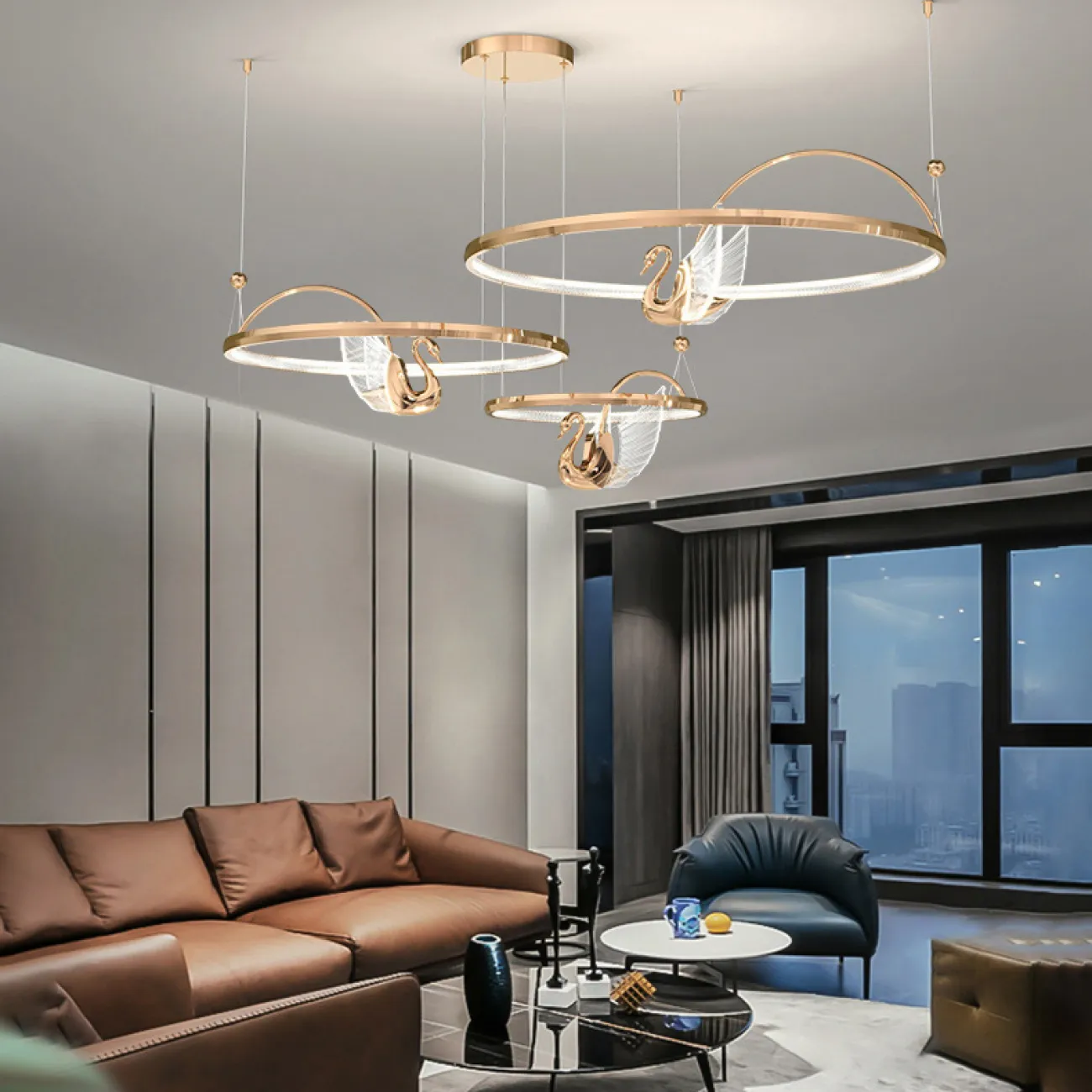 Подвесная люстра BIRDIE LUX 1R Brass от ImperiumLoft