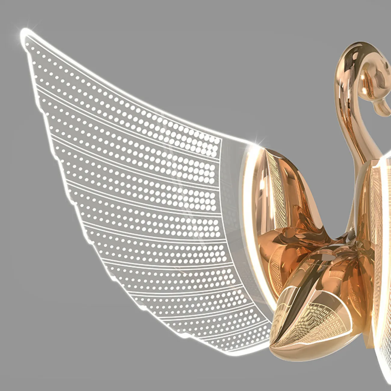 Подвесная люстра BIRDIE LUX 1R Brass от ImperiumLoft