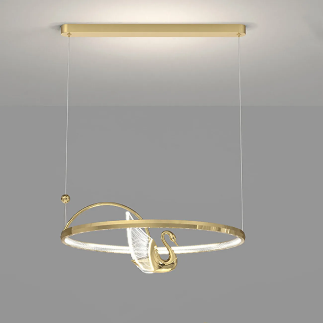 Подвесная люстра BIRDIE LUX 3R Brass от ImperiumLoft