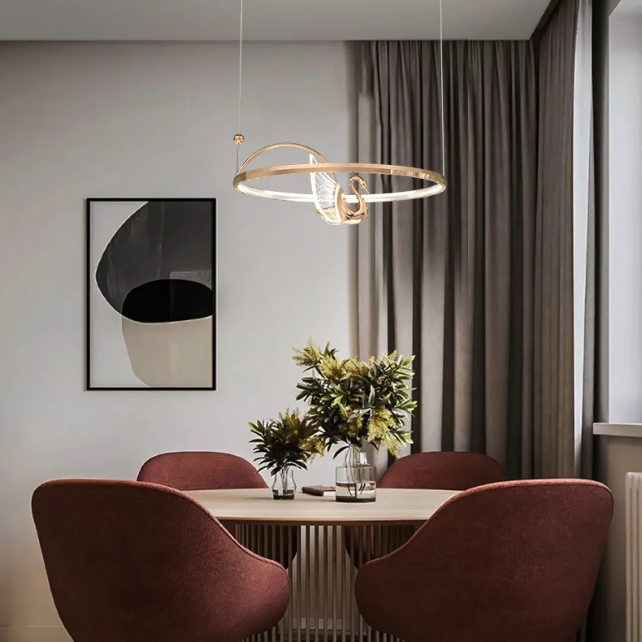 Подвесная люстра BIRDIE LUX 1R Rose Gold от ImperiumLoft