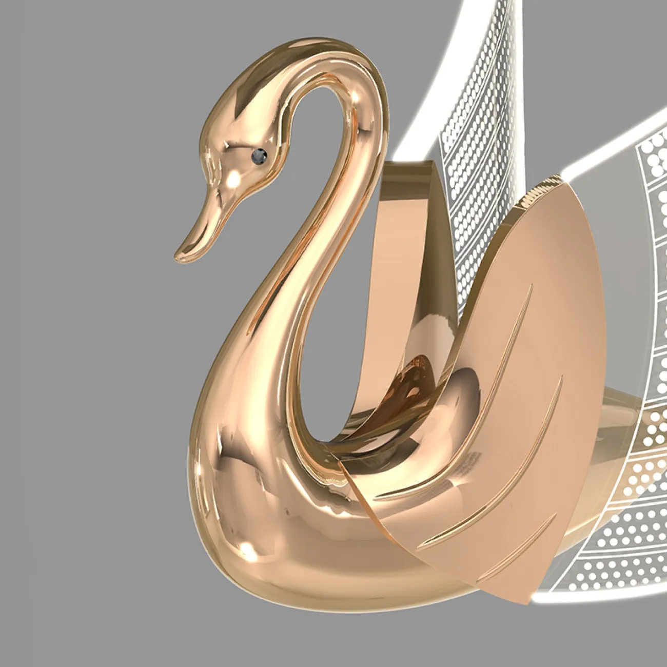 Подвесная люстра BIRDIE LUX 1R Rose Gold от ImperiumLoft