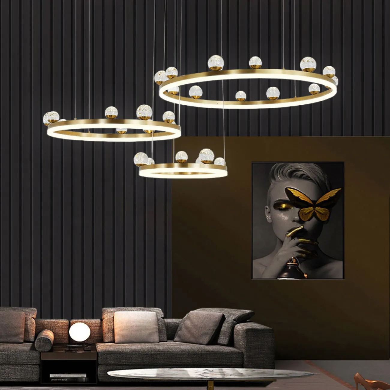 Подвесная люстра JOSIAN B D80 D100 2R от ImperiumLoft