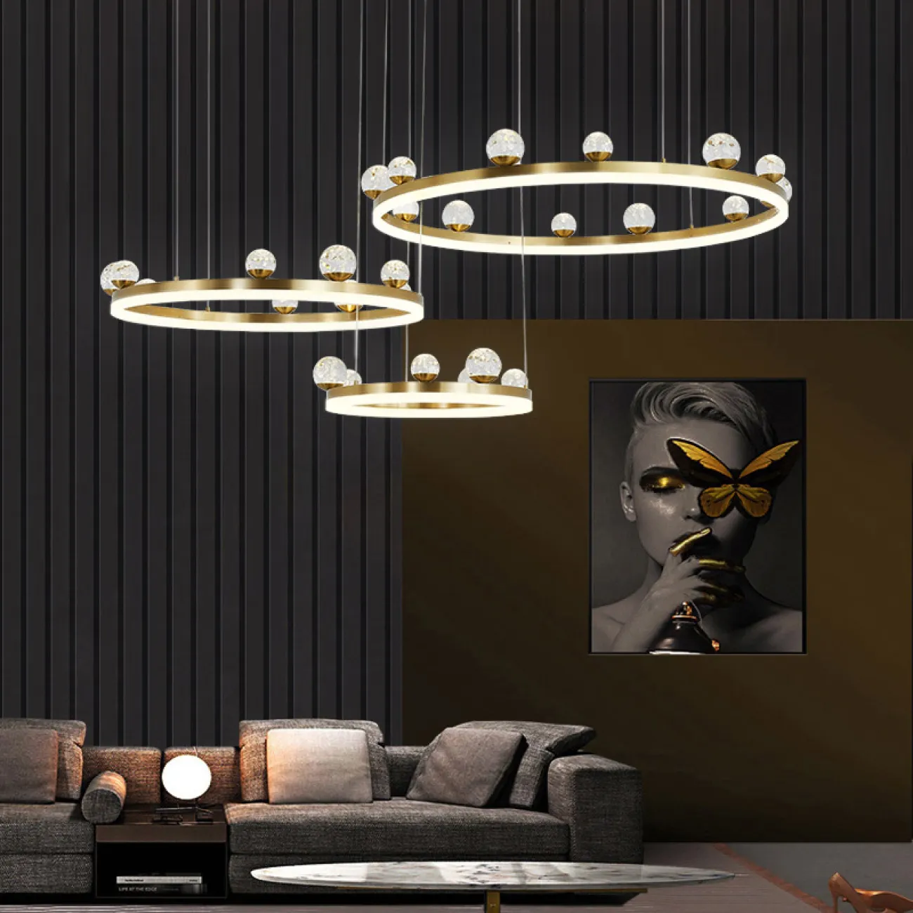 Подвесная люстра JOSIAN D D40 D60 D80 3R от ImperiumLoft