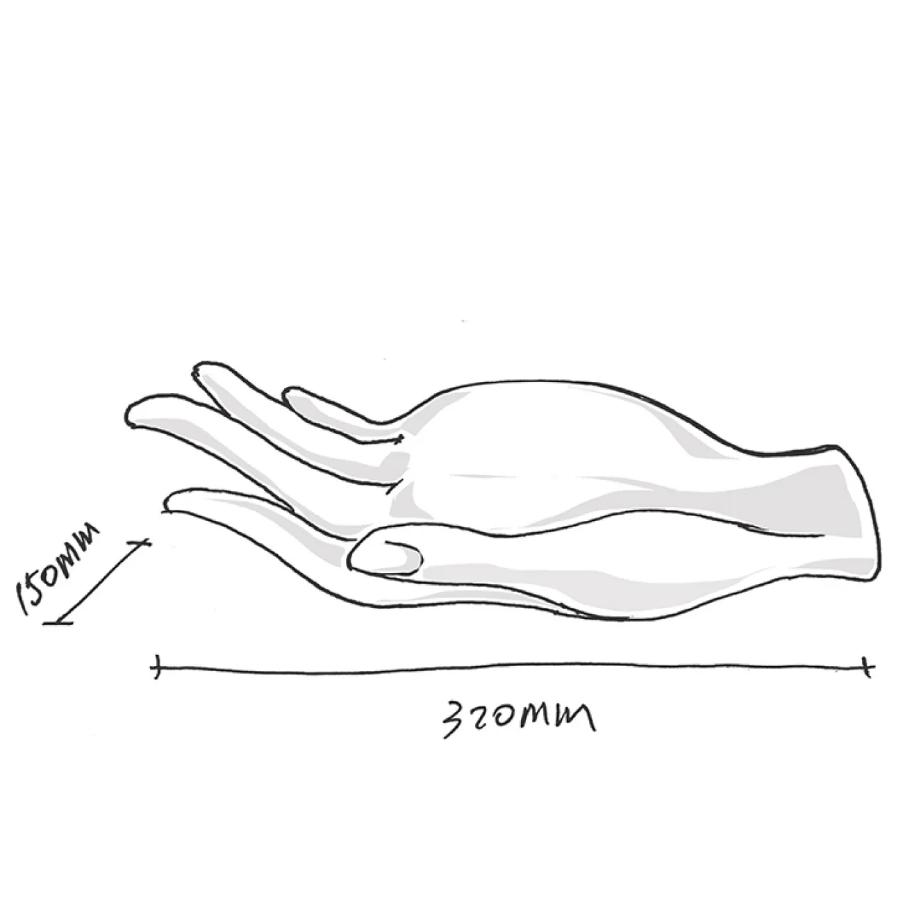 Дизайнерская статуэтка рука LaLume-SKT00177 