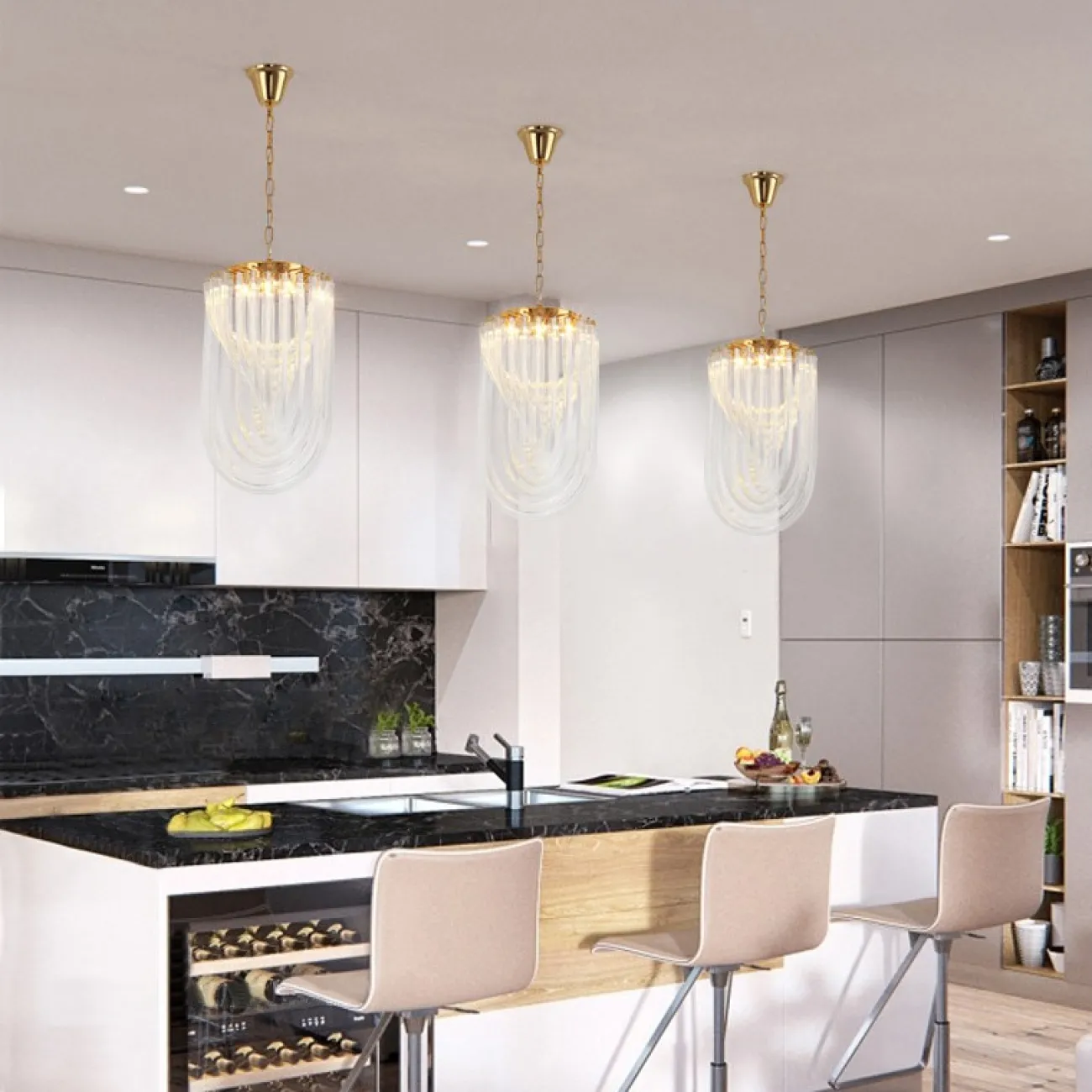 Подвесная люстра FLOW LED от ImperiumLoft