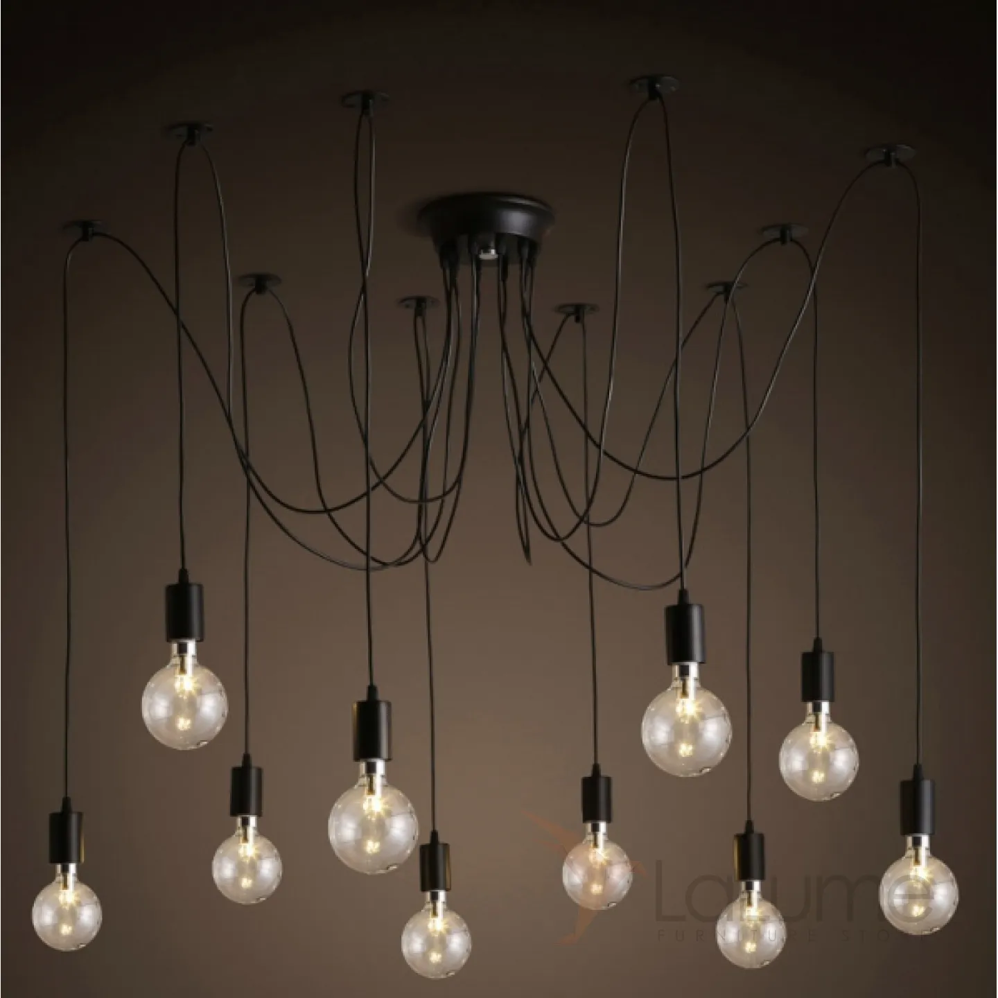 Светильник Flos ic Lighting Black Pendant Lamp Loft Concept 40.2304