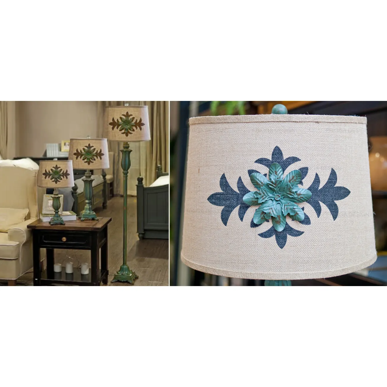 Торшер Cross Ornament Provence floor lamp от LaLume