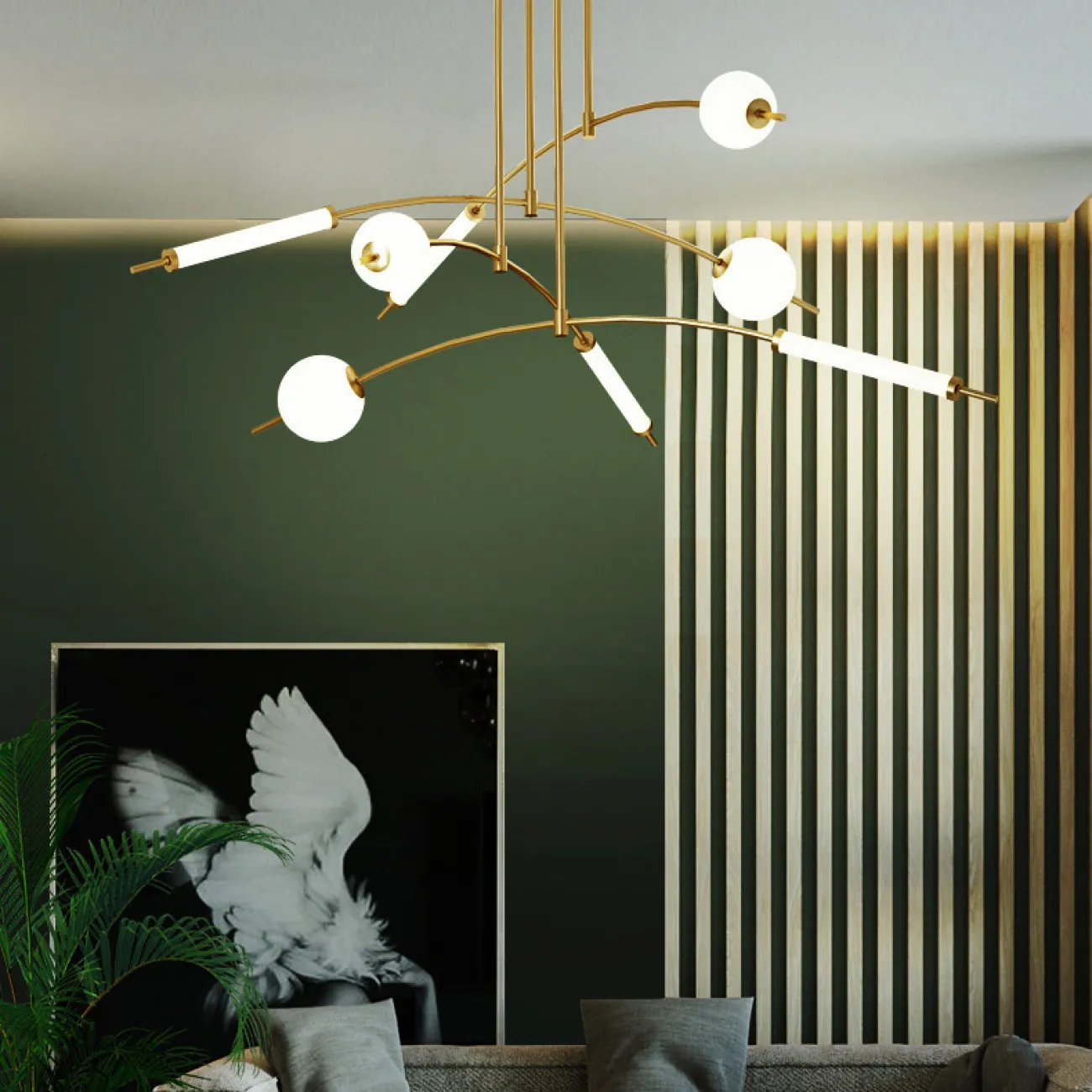 Потолочная люстра LIVIA L4 от ImperiumLoft