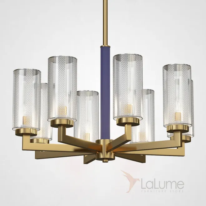 Потолочная люстра ADELEINE L8 Blue от ImperiumLoft