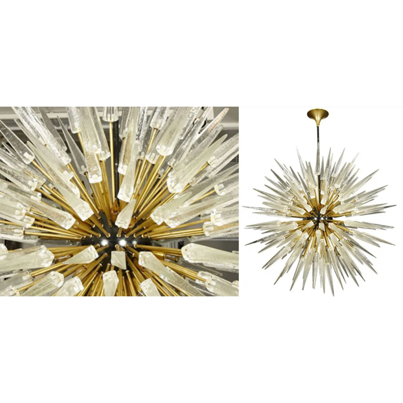 Murano Spike Sputnik Rock Chandelier		 in 1975 от LaLume