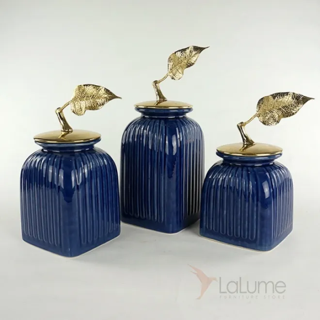 Декоративный сосуд Gold Leaf от LaLume Декоративный сосуд Gold Leaf от LaLume