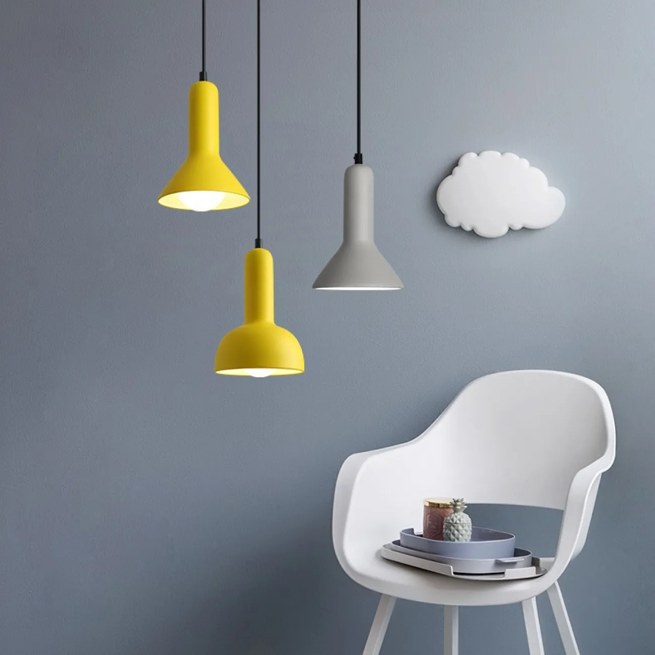 Подвесной светильник LINDSEY A (полукруг) Желтый от ImperiumLoft