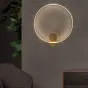 Настенный светильник с внутренней LED-подсветкой по контуру кольцевого каркаса с округлым креплением HILMA WALL D44