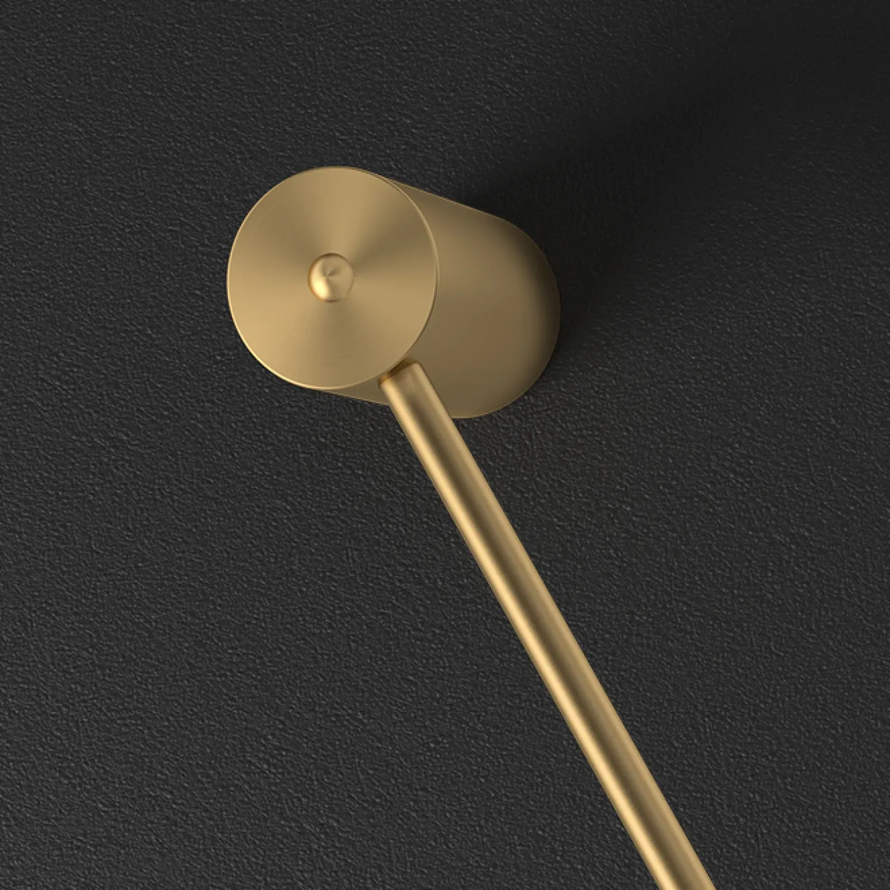 Серия настенных светильников с белыми шарообразными плафонами на вертикальной стойке из настоящей латуни ADILS WALL H103