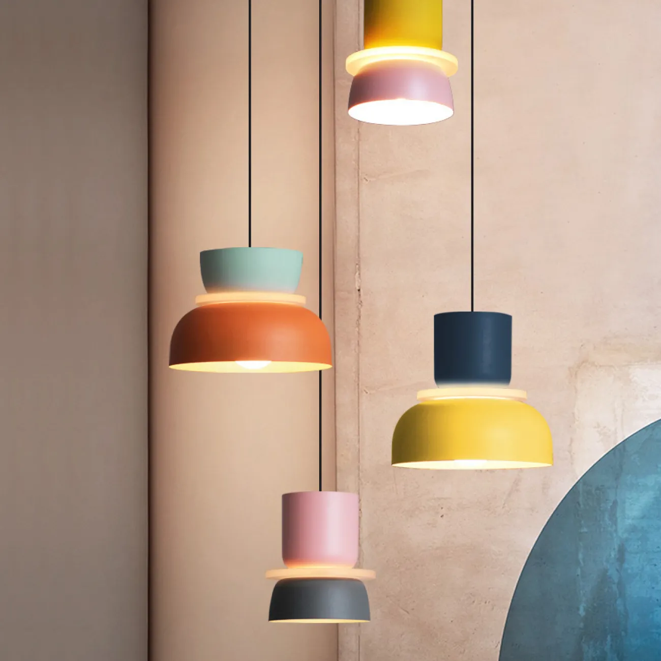 Подвесной светильник ILO D18,5 pink/blue от ImperiumLoft