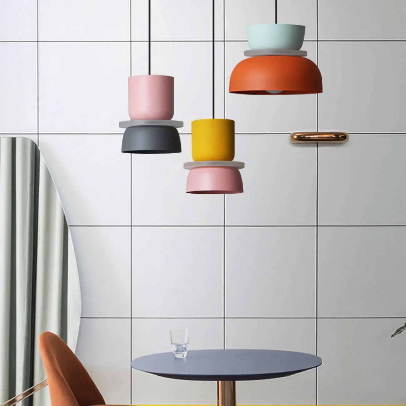 Подвесной светильник ILO D18,5 pink/blue от ImperiumLoft