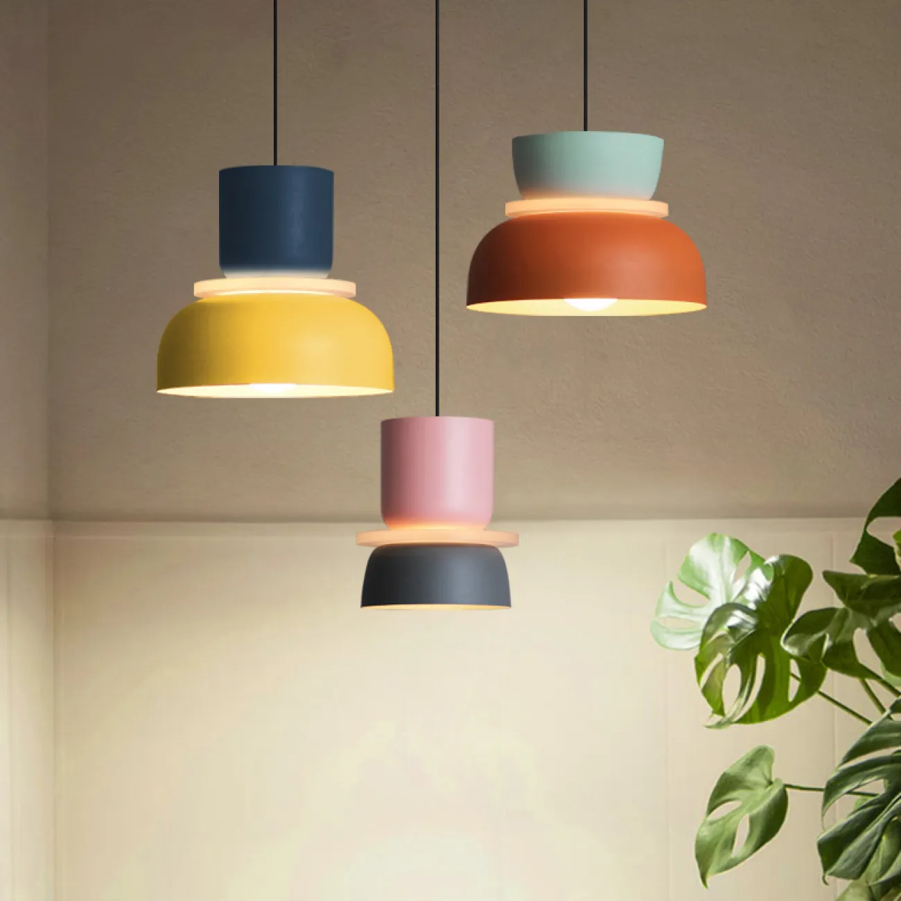 Подвесной светильник ILO D22 mint/yellow от ImperiumLoft