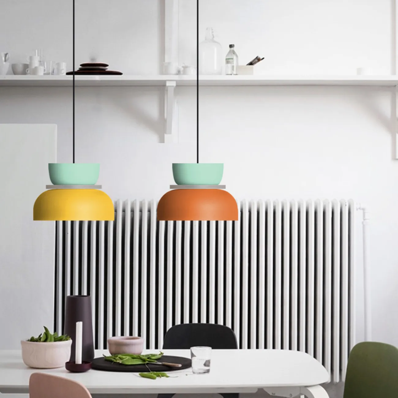 Подвесной светильник ILO D22 mint/yellow от ImperiumLoft