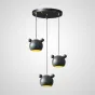 Готовая комбинация подвесных светильников с латунным корпусом в игровом стиле BEAR COMBO D25 Black