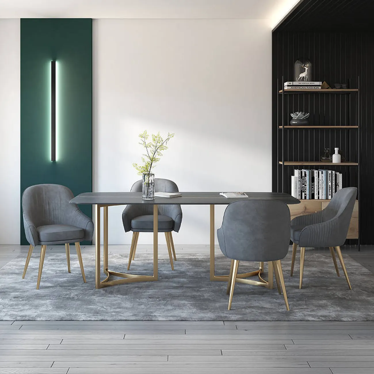 Дизайнерский обеденный стол - LaLume-AZ00409