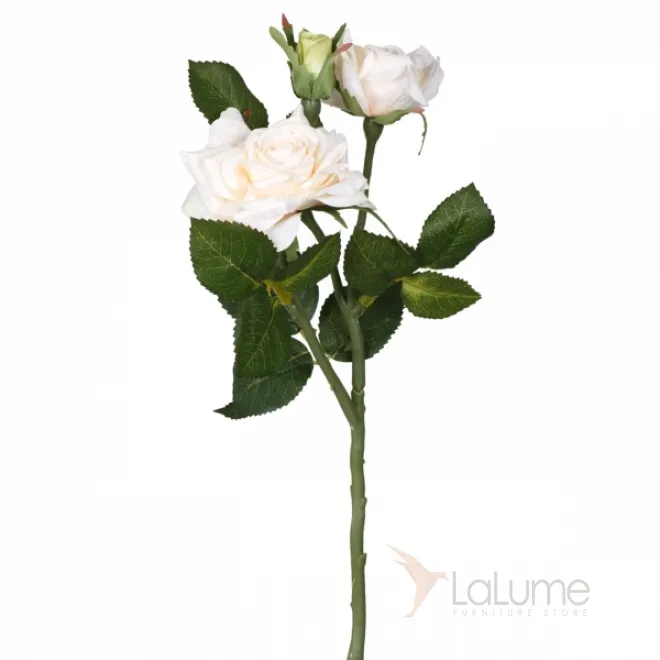 Декоративный искусственный цветок Cream Rose Bush