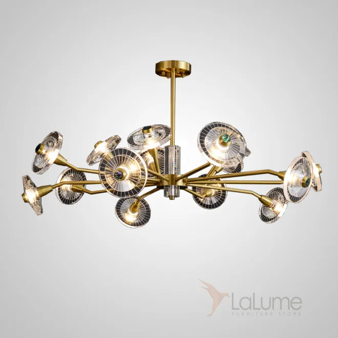 Потолочная люстра JANICA L15 Brass от ImperiumLoft