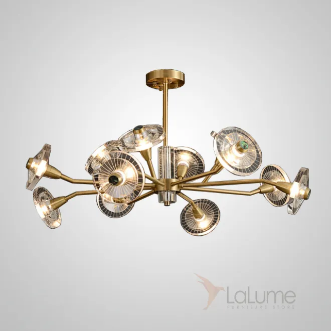 Потолочная люстра JANICA L12 Brass от ImperiumLoft