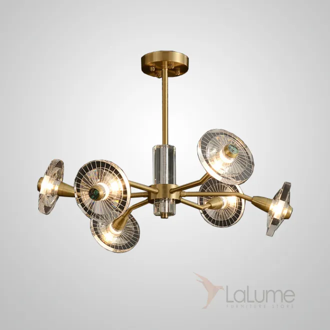 Потолочная люстра JANICA L6 Brass от ImperiumLoft