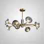 Потолочная люстра JANICA L12 Brass Black от ImperiumLoft