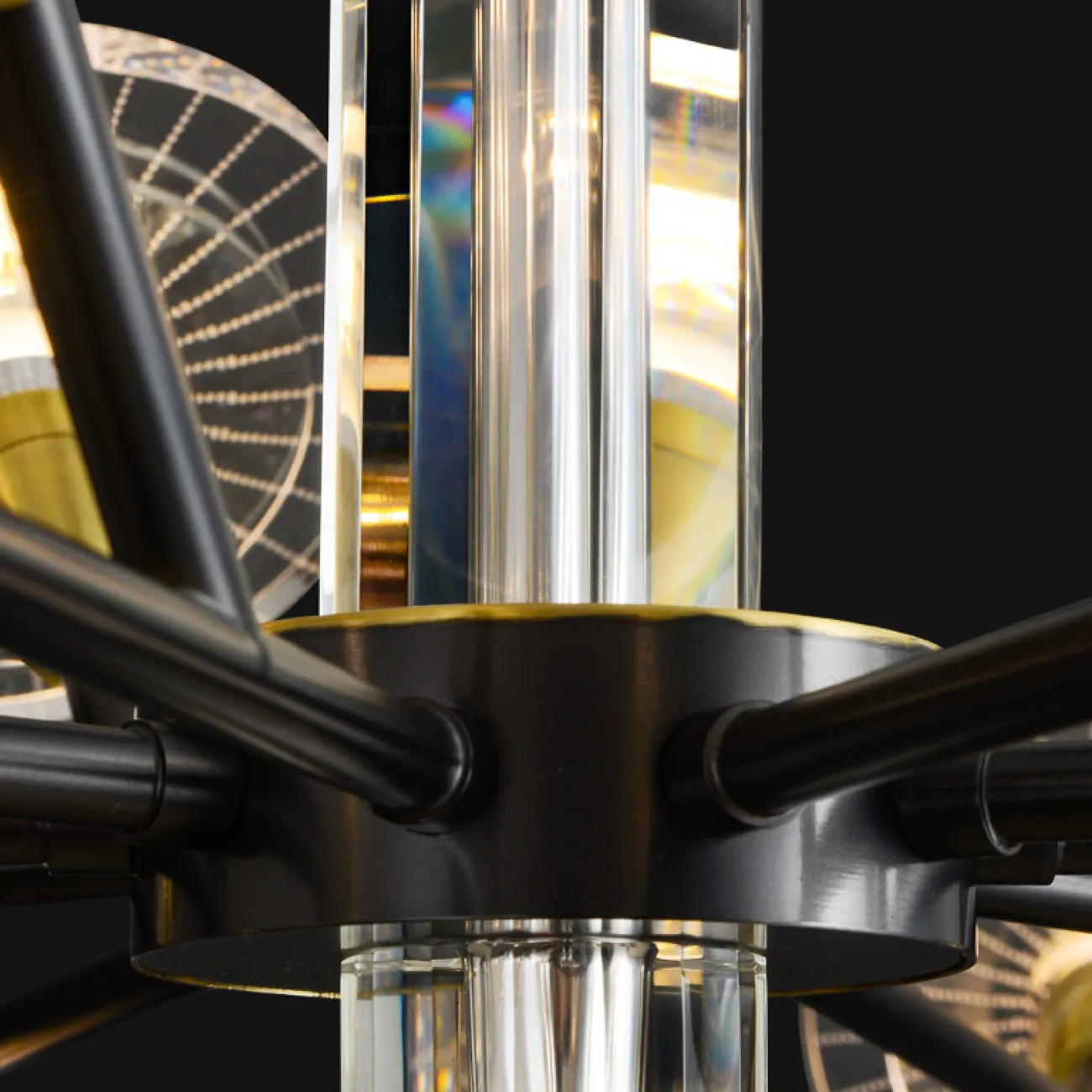 Потолочная люстра JANICA L12 Brass Black от ImperiumLoft