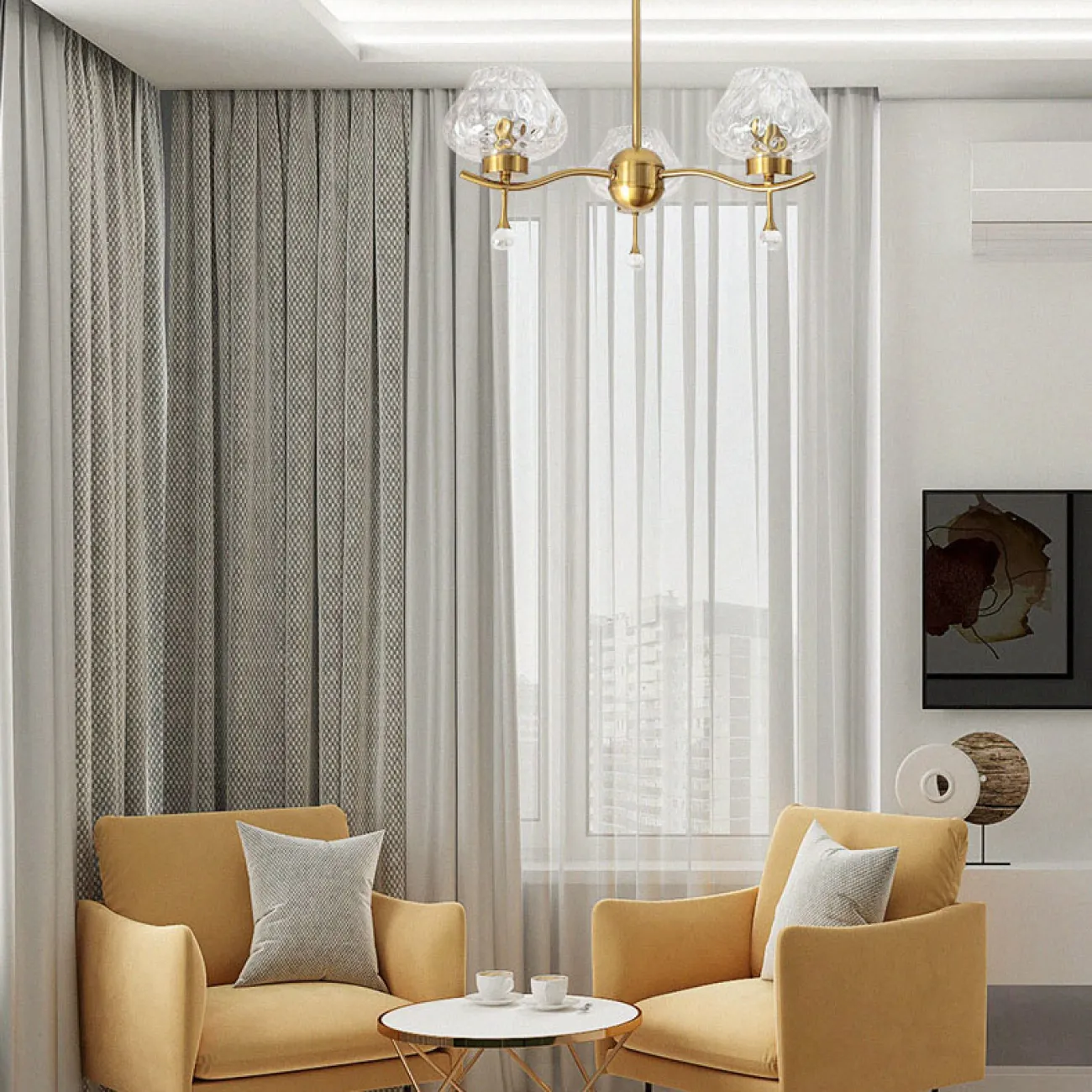 Потолочная люстра PRISCILLA L3 от ImperiumLoft