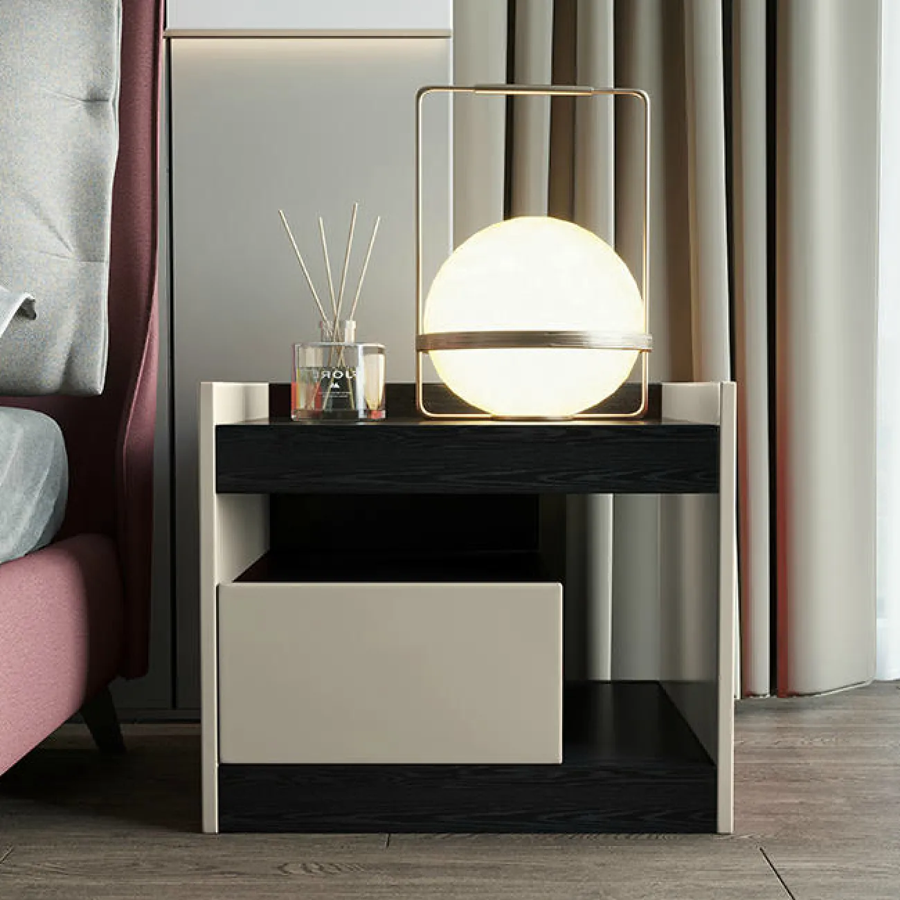 Дизайнерская прикроватная тумба - LaLume-TT00146