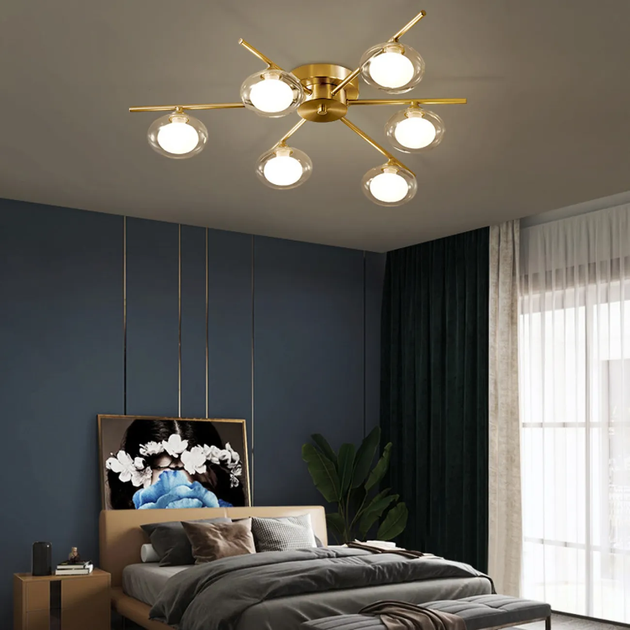 Потолочная люстра DAHLIA B L10 Transparent от ImperiumLoft Потолочная люстра DAHLIA B L10 Transparent от ImperiumLoft