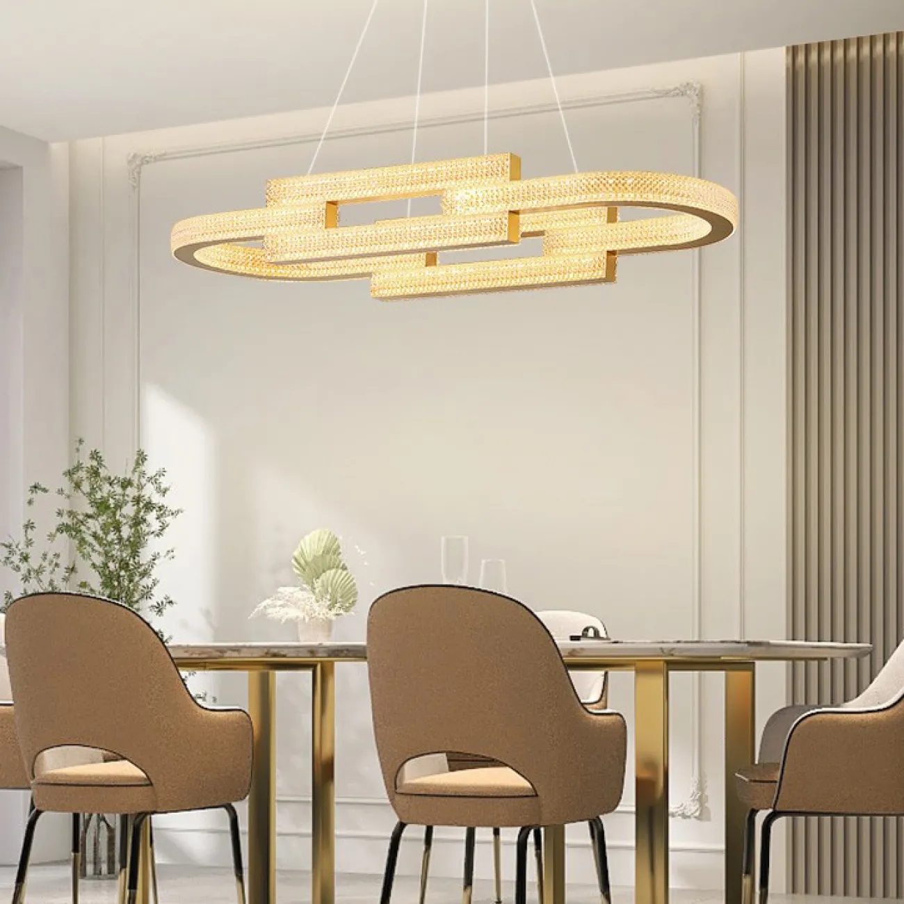 Подвесной светильник LOUELLA  B L90 Black Трехцветный свет от ImperiumLoft