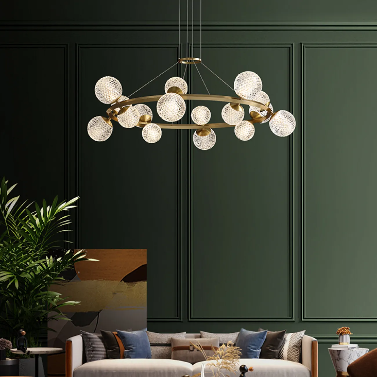 Подвесная люстра BASTINE L20 от ImperiumLoft
