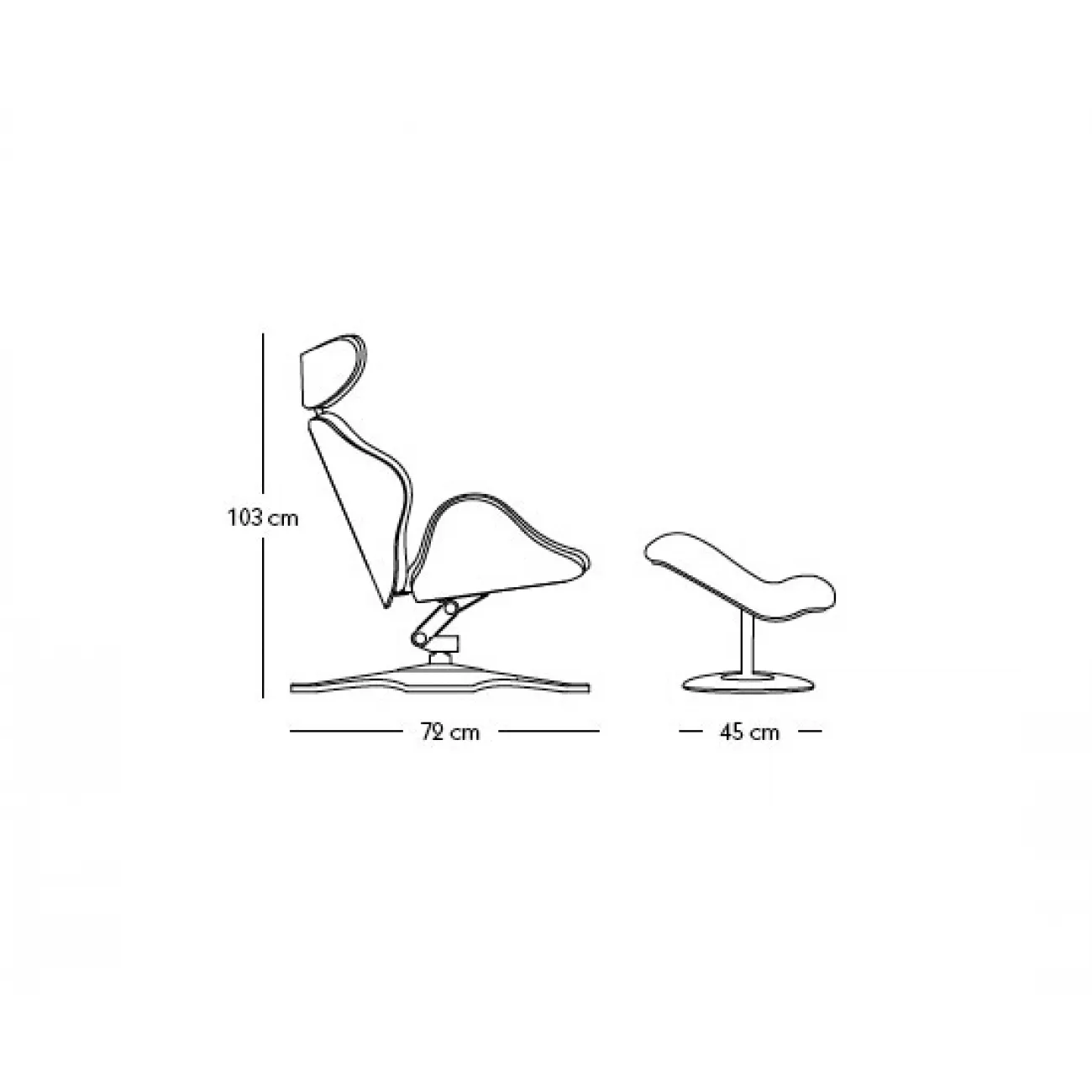 Кресло Lounge Tok designed by Toshiyuki Kita от LaLume