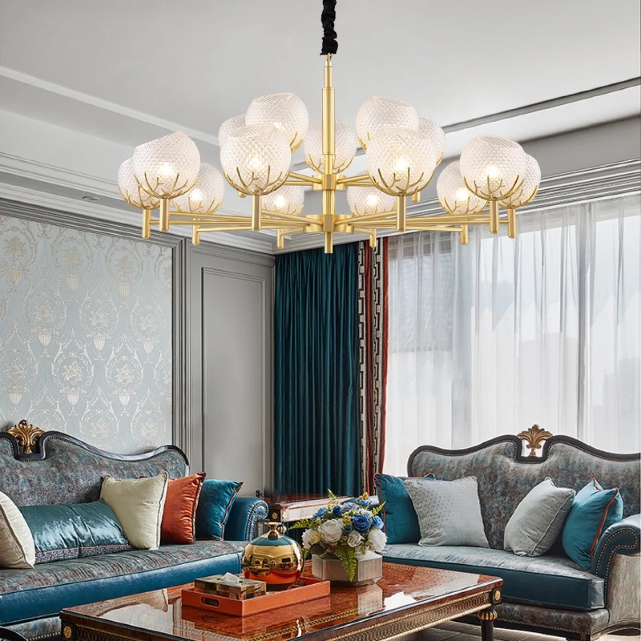 Подвесная люстра CHLOE L15 от ImperiumLoft Подвесная люстра CHLOE L15 от ImperiumLoft