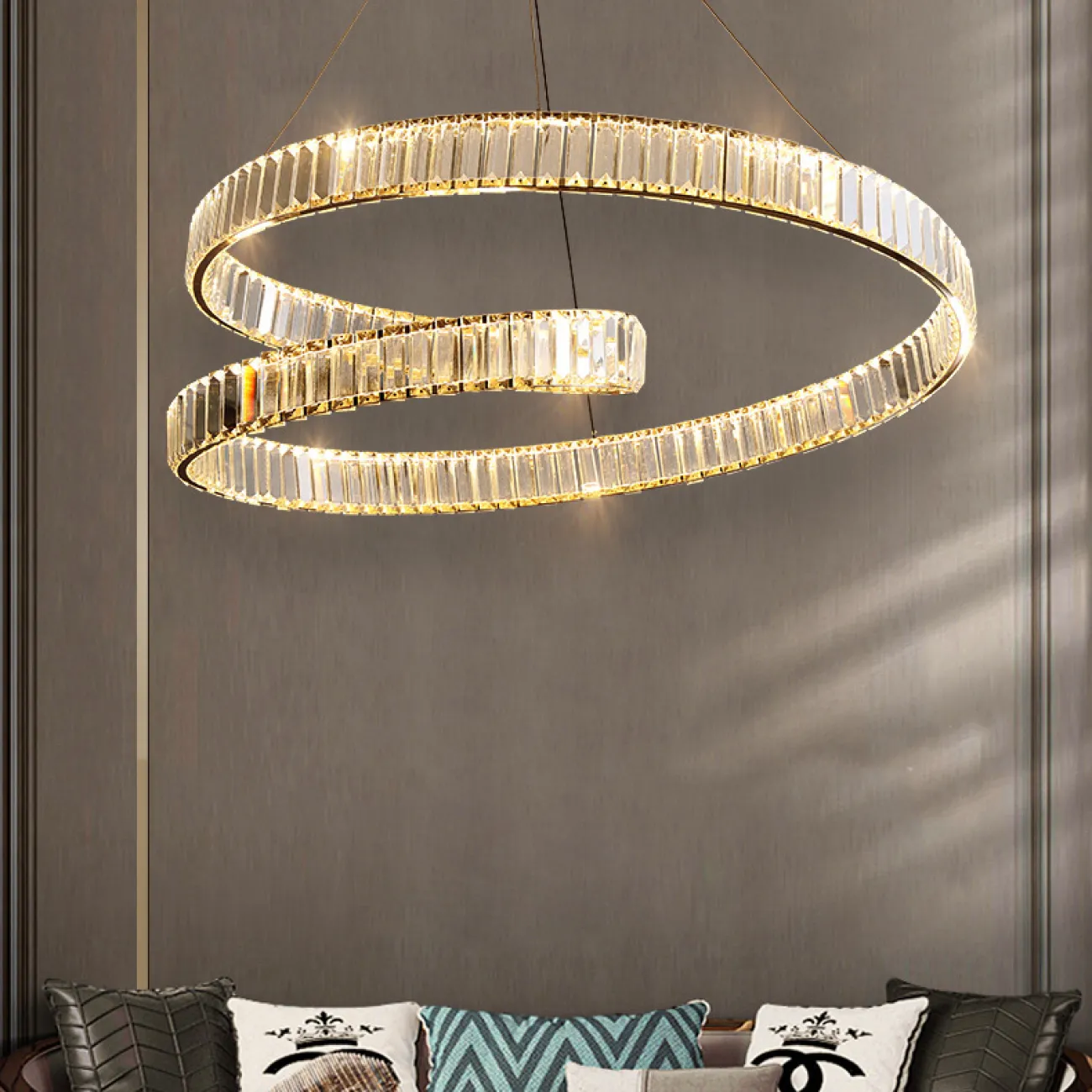 Подвесная люстра BERTOLDA S D100 Chrome от ImperiumLoft Подвесная люстра BERTOLDA S D100 Chrome от ImperiumLoft