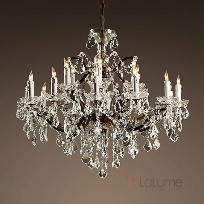 Люстра RH Rococo Iron & Crystal Chandelier 18 от LaLume