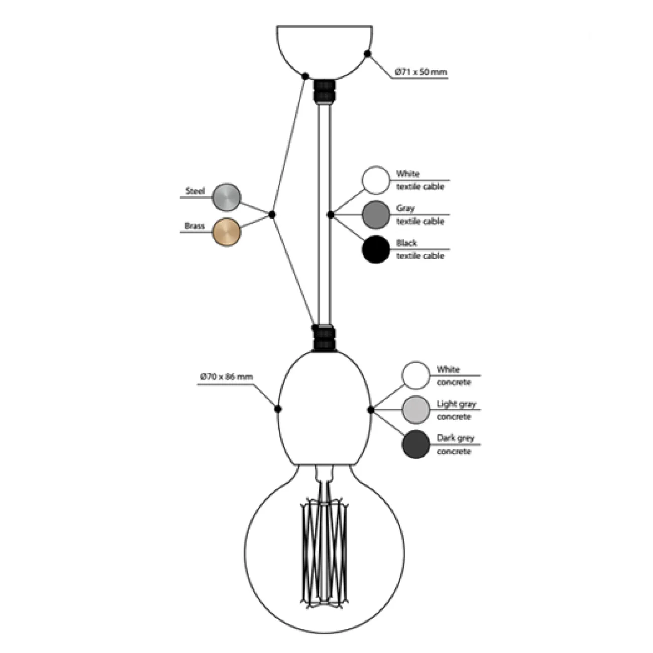 Подвесной светильник BETON BOLTI designed by Николай Никитин in 2015 от LaLume Подвесной светильник BETON BOLTI designed by Николай Никитин in 2015 от LaLume