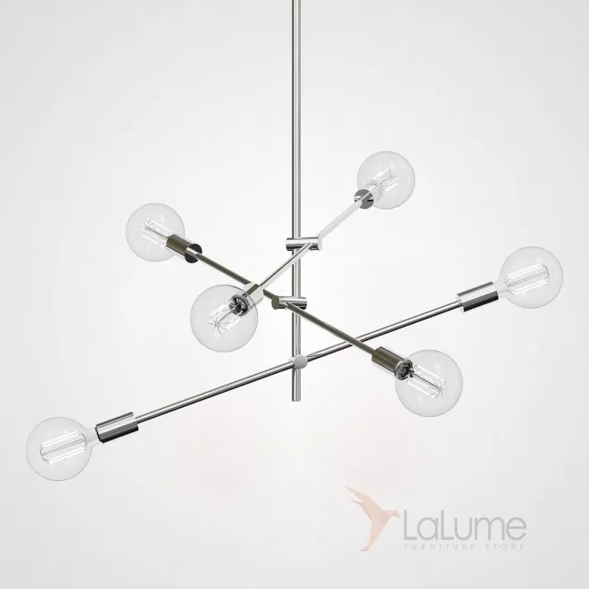 Люстра LF Studio Cliff Pendant 6 Chrome от ImperiumLoft Люстра LF Studio Cliff Pendant 6 Chrome от ImperiumLoft