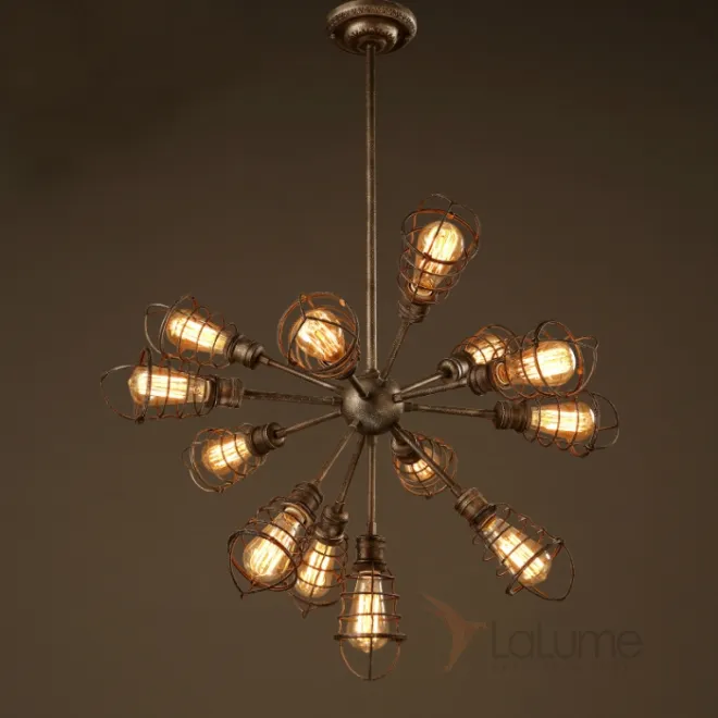 Подвесной светильник Loft Industrial Sputnik 13 Retro от LaLume