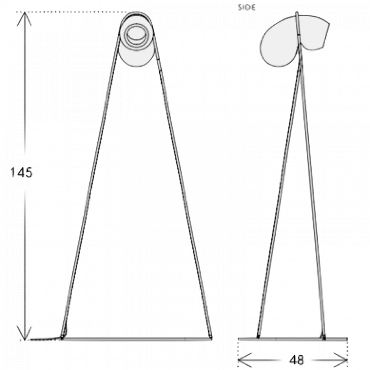 Торшер White glass trap floor lamp от ImperiumLoft