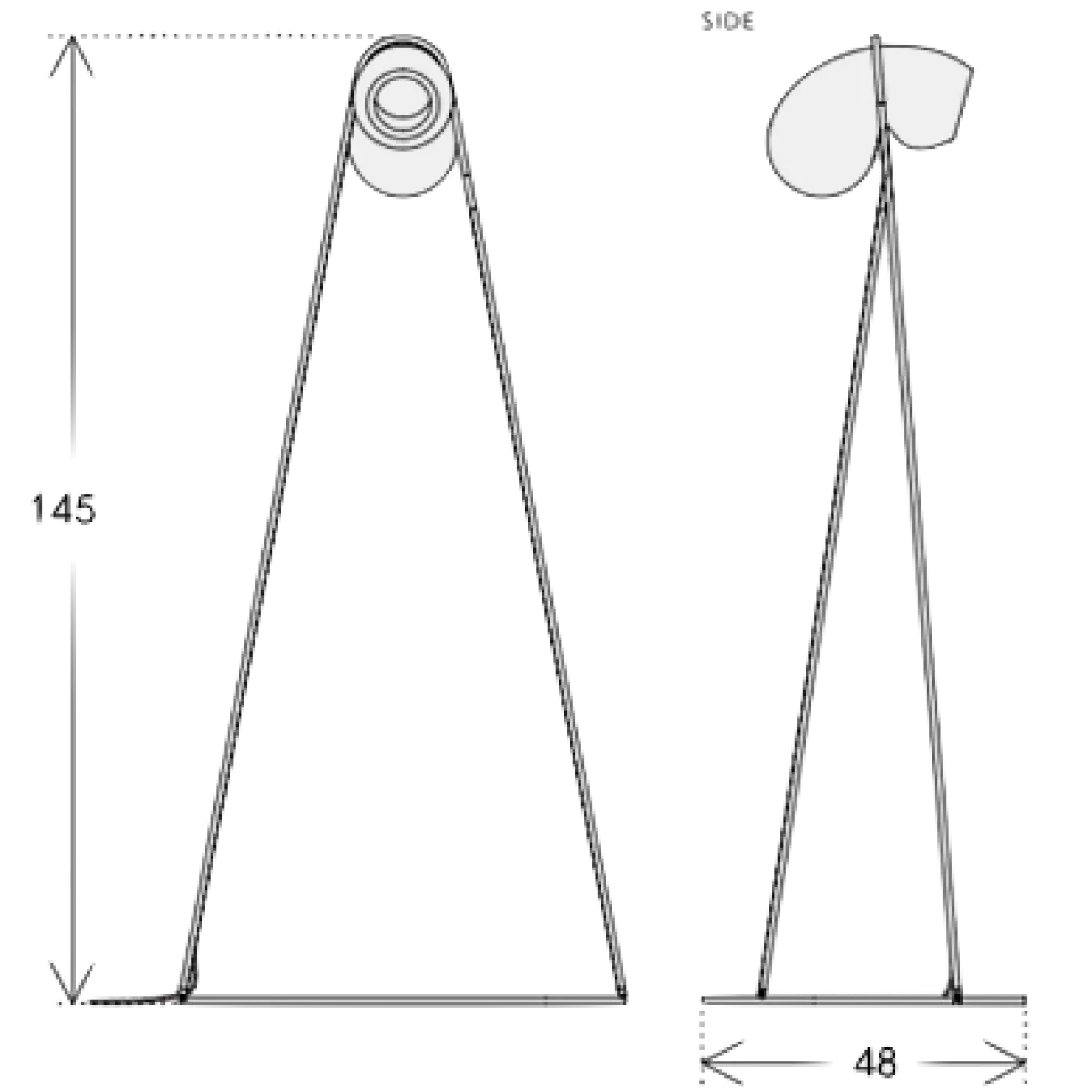 Торшер White glass trap floor lamp от ImperiumLoft