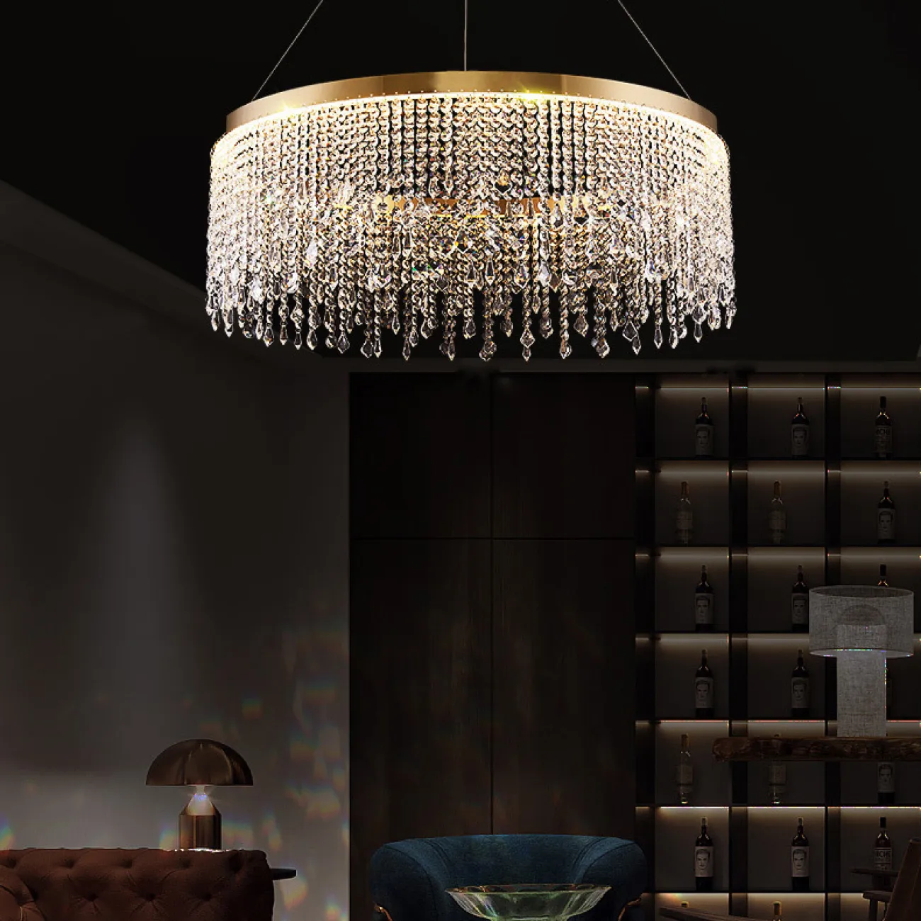 Подвесная люстра CASSANDRA D60+80 от ImperiumLoft