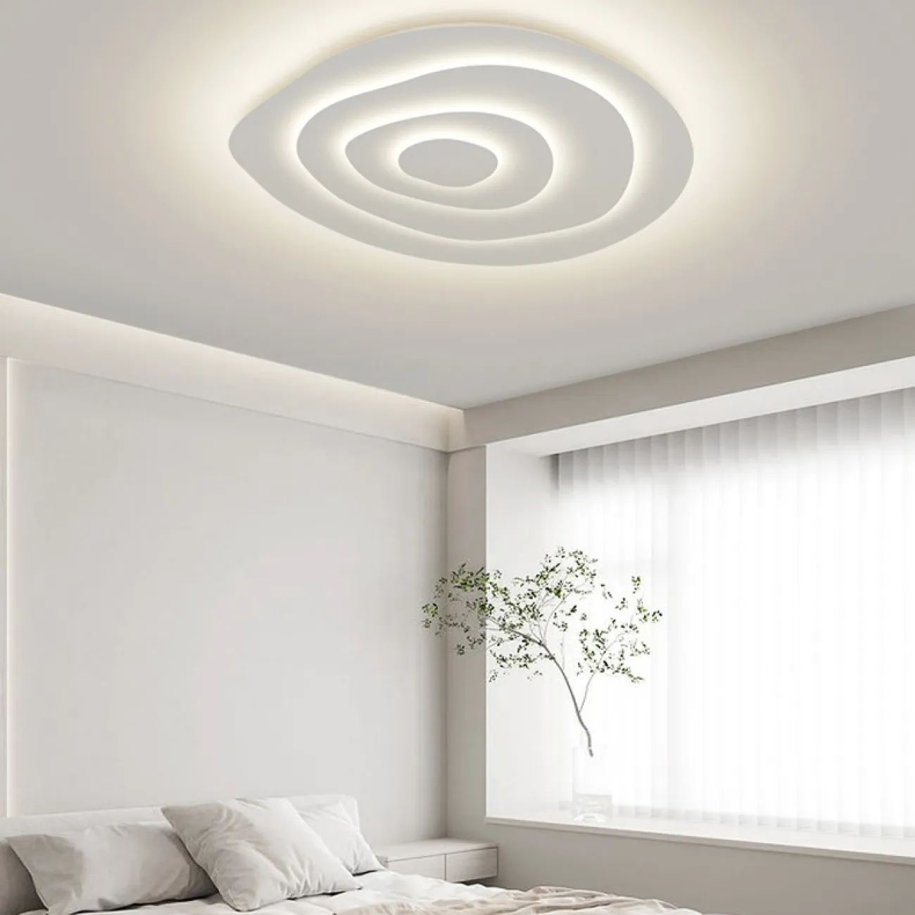 Потолочные светильники из серии GWYN с белыми ассиметричными рассеивателями в форме пирамид GWYN L100 4000К Потолочные светильники из серии GWYN с белыми ассиметричными рассеивателями в форме пирамид GWYN L100 4000К