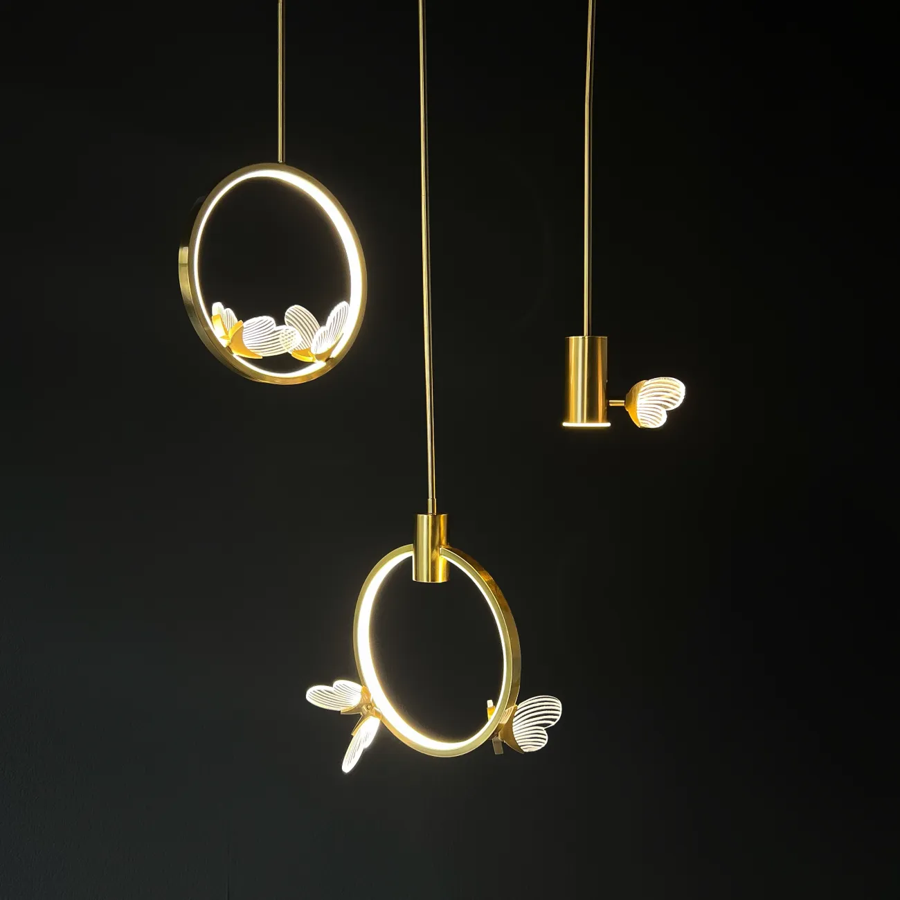 Подвесной светильник BABETTA RING 1 L320 brass 4000К от ImperiumLoft