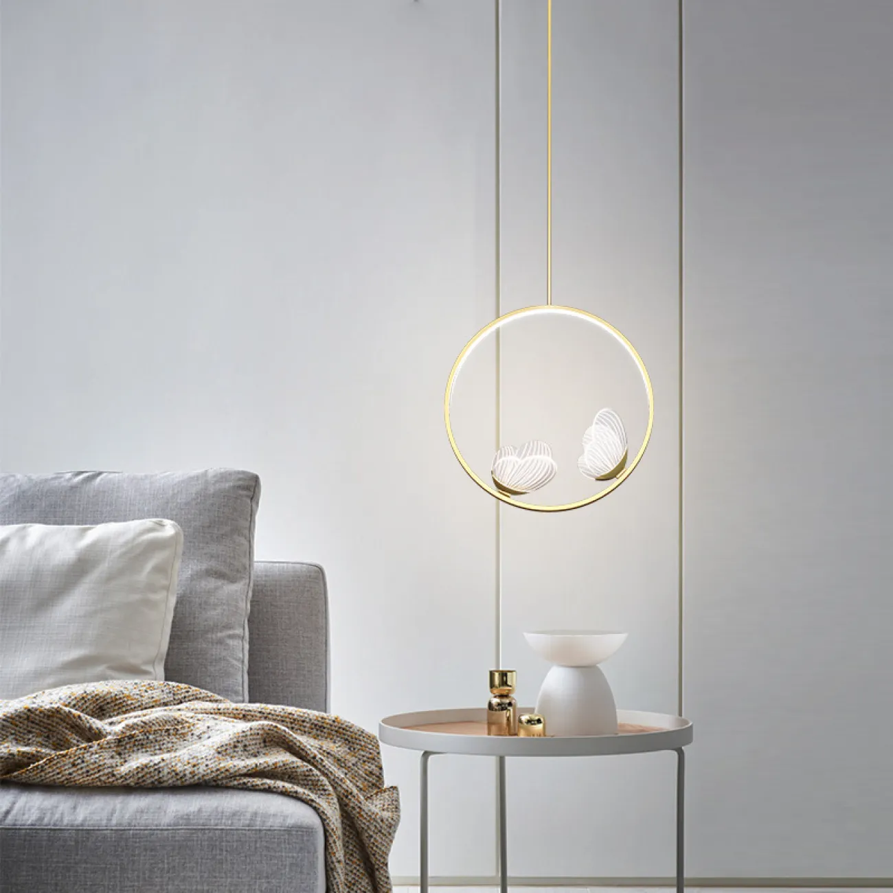 Подвесной светильник BABETTA RING 1 L320 brass 4000К от ImperiumLoft
