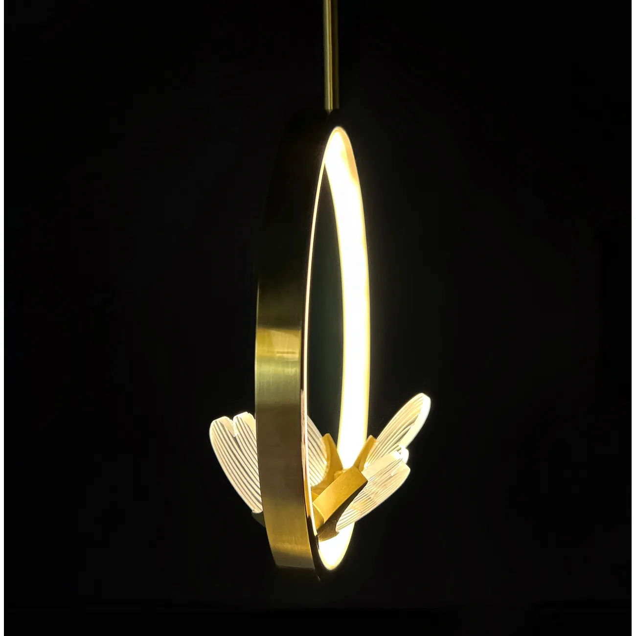 Подвесной светильник BABETTA RING 1 L320 brass 4000К от ImperiumLoft